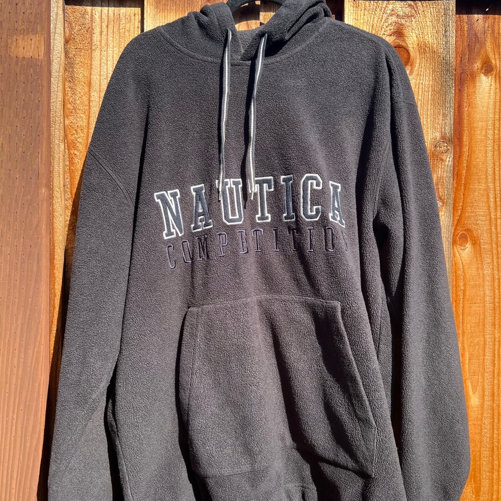 Vintage Nautica Fleece Hoodie size XL